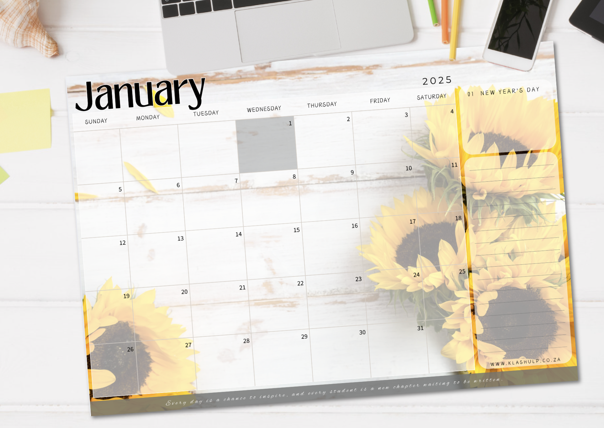 2026 Desk Calendar A2 - Image 4