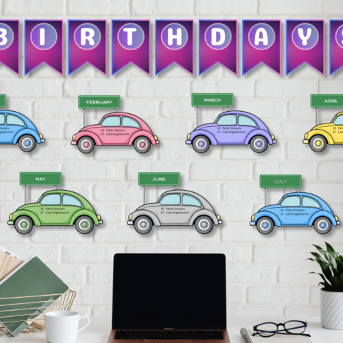 VW Beetle Birthday Chart